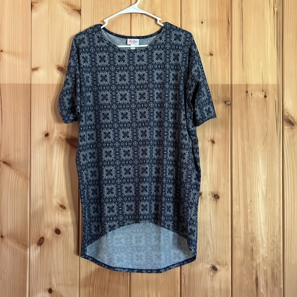 LuLaRoe Blue Patterned Women’s Top